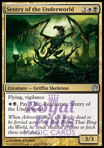 Sentry of the Underworld 4x FOIL THS MTG Theros Uncommon MINT white black