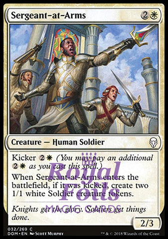 Sergeant-at-Arms 4x FOIL DOM MTG Dominaria Common MINT white