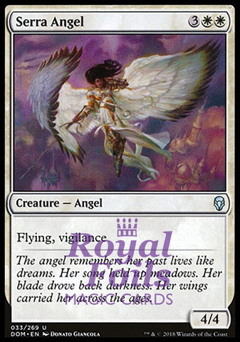 Serra Angel 2x FOIL DOM MTG Dominaria Uncommon MINT white
