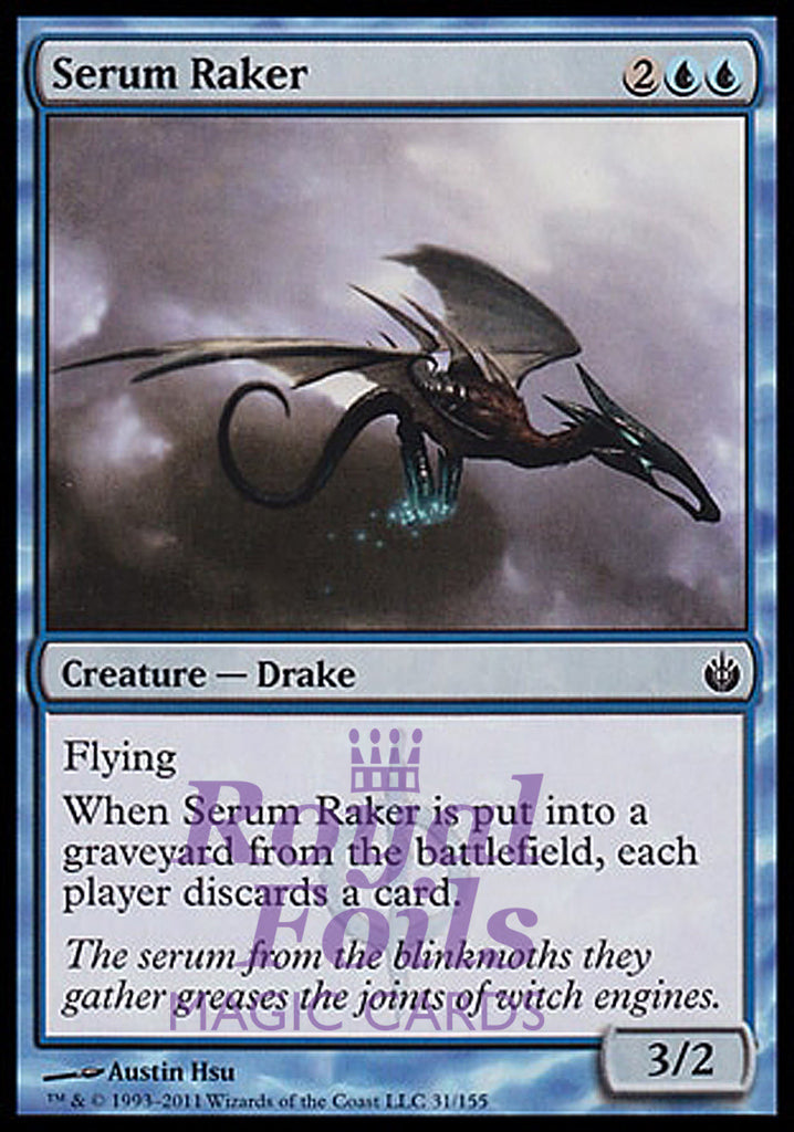 Serum Raker 4x FOIL MBS MTG Mirrodin Besieged Common MINT blue