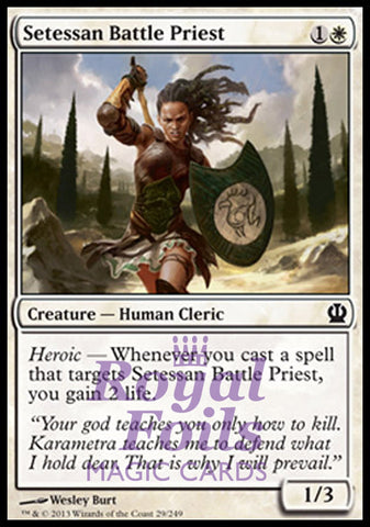 Setessan Battle Priest 4x FOIL THS MTG Theros Common MINT white