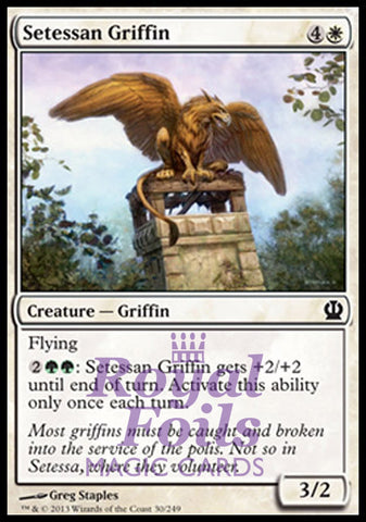 Setessan Griffin 4x FOIL THS MTG Theros Common MINT white