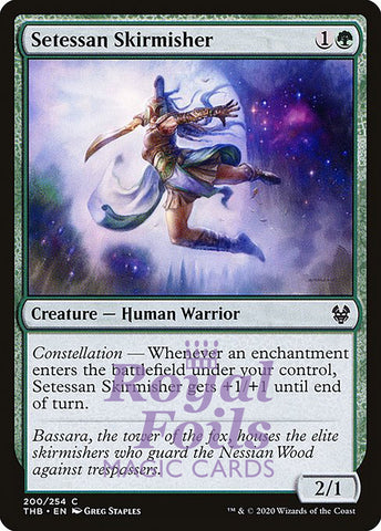 Setessan Skirmisher 4x FOIL THB MTG Theros Beyond Death Common MINT green