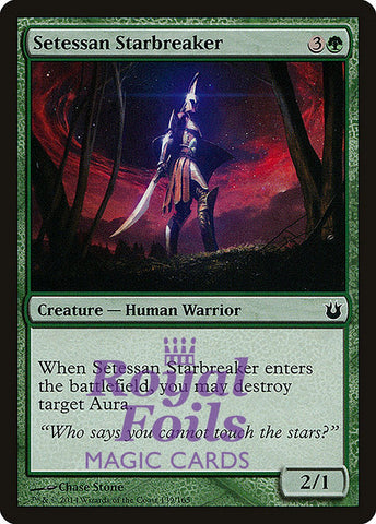 **4x FOIL Setessan Starbreaker** BNG MTG Born of the Gods Common MINT green