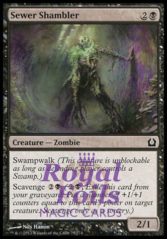 Sewer Shambler 4x FOIL RTR MTG Return to Ravnica Common MINT black