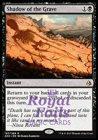 Shadow of the Grave 1x FOIL AKH MTG Amonkhet Rare MINT black