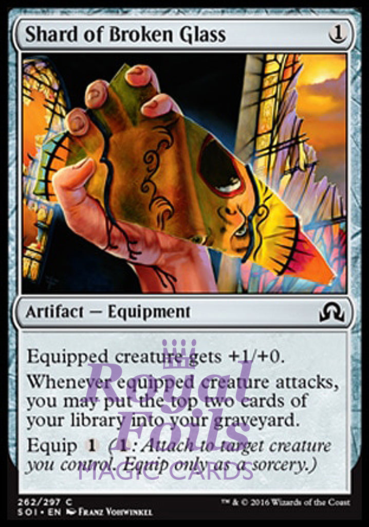Shard of Broken Glass 4x FOIL SOI MTG Shadows Over Innistrad Common MINT artifact