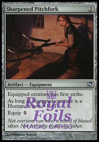 Sharpened Pitchfork 2x FOIL ISD MTG Innistrad Uncommon MINT artifact