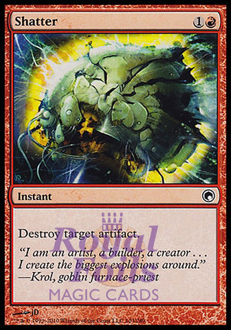 Shatter 4x FOIL SOM MTG Scars of Mirrodin Common MINT red