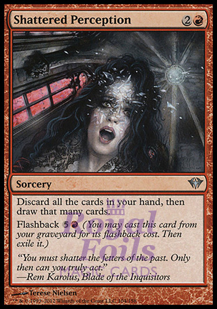 **1x FOIL Shattered Perception** DKA MTG Dark Ascension Uncommon MINT red