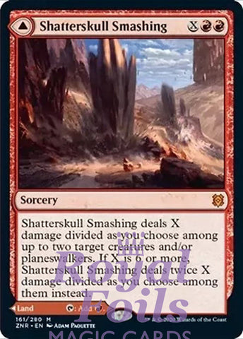 Shatterskull Smashing // Hammer Pass 1x FOIL ZNR MTG Zendikar Rising Mythic MINT red land
