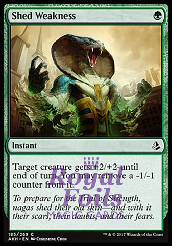 Shed Weakness 4x FOIL AKH MTG Amonkhet Common MINT green
