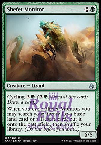 Shefet Monitor 1x FOIL AKH MTG Amonkhet Uncommon MINT green