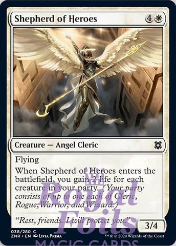 Shepherd of Heroes 4x FOIL ZNR MTG Zendikar Rising Common MINT white