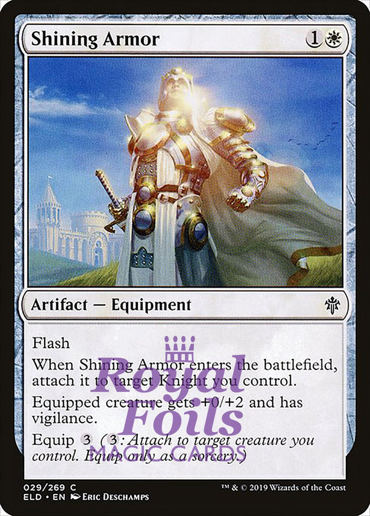 Shining Armor 3x FOIL ELD MTG Throne of Eldraine Common MINT white artifact