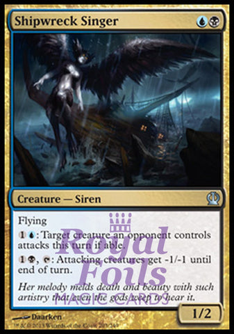 Shipwreck Singer 2x FOIL THS MTG Theros Uncommon MINT blue black