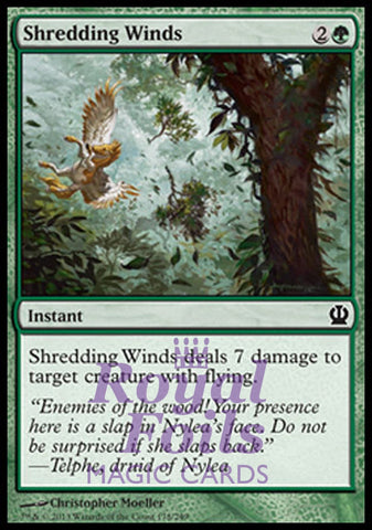 Shredding Winds 4x FOIL THS MTG Theros Common MINT green