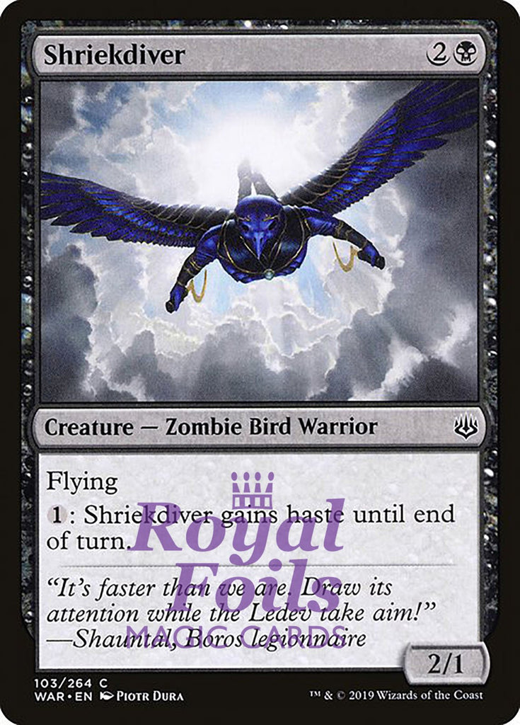 Shriekdiver 3x FOIL WAR MTG War of the Spark Common MINT black