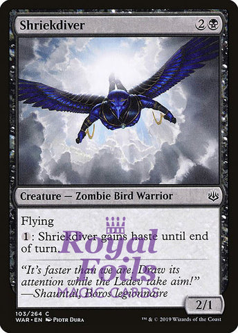 Shriekdiver 3x FOIL WAR MTG War of the Spark Common MINT black