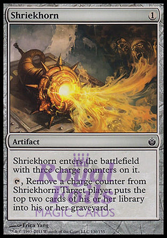 Shriekhorn 2x FOIL MBS MTG Mirrodin Besieged Common MINT artifact