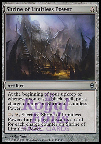 **4x FOIL Shrine of Limitless Power** NPH MTG New Phyrexia Uncommon MINT artifact