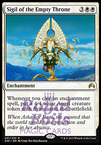 Sigil of the Empty Throne 1x FOIL ORI MTG Magic Origins Rare MINT white