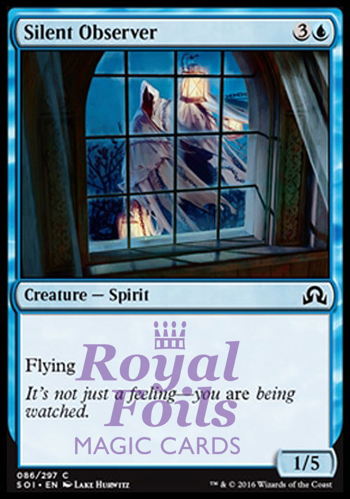 Silent-Observer 4x FOIL SOI MTG Shadows Over Innistrad Common MINT blue