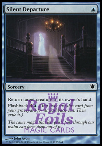Silent Departure 4x FOIL ISD MTG Innistrad Common MINT blue