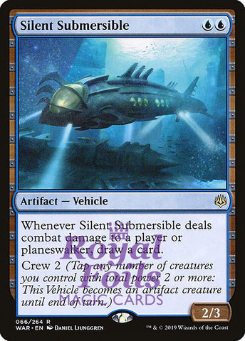 Silent Submersible 1x FOIL WAR MTG War of the Spark Rare MINT blue