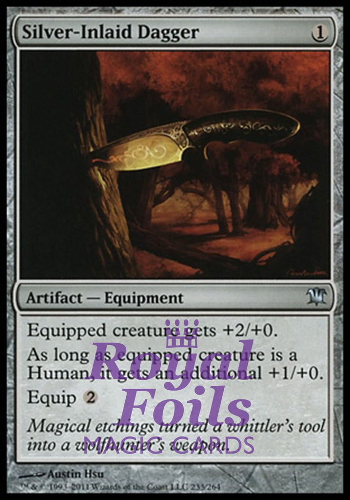Silver-Inlaid Dagger 1x FOIL ISD MTG Innistrad Uncommon MINT artifact