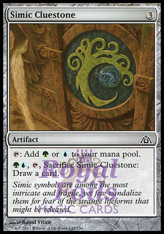 **4x FOIL Simic Cluestone** DGM MTG Dragon's Maze Common MINT blue green artifact