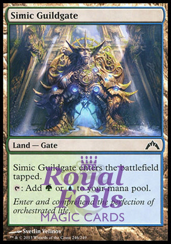 **1x FOIL Simic Guildgate** GTC MTG Gatecrash Common MINT blue green land