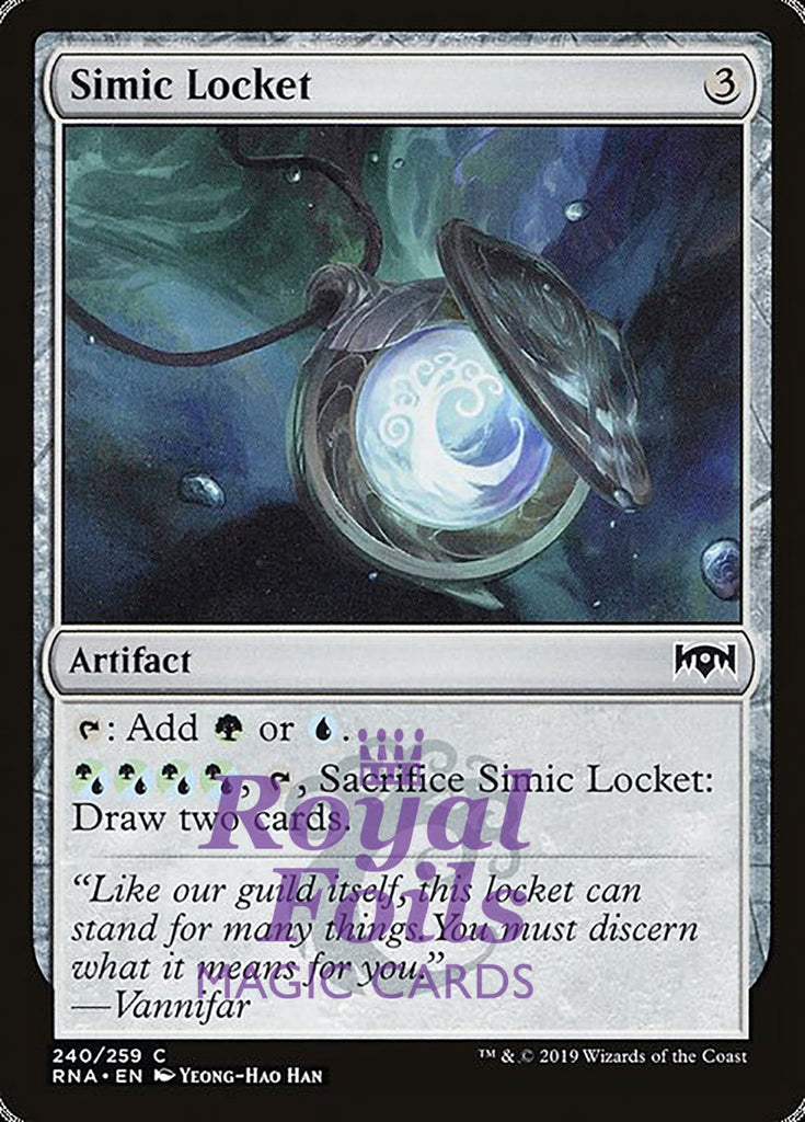 **2x FOIL Simic Locket** RNA MTG Ravnica Allegiance Common MINT artifact