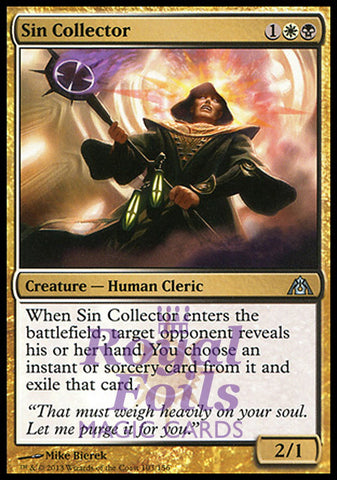 Sin Collector 2x FOIL DGM MTG Dragon's Maze Uncommon MINT white black