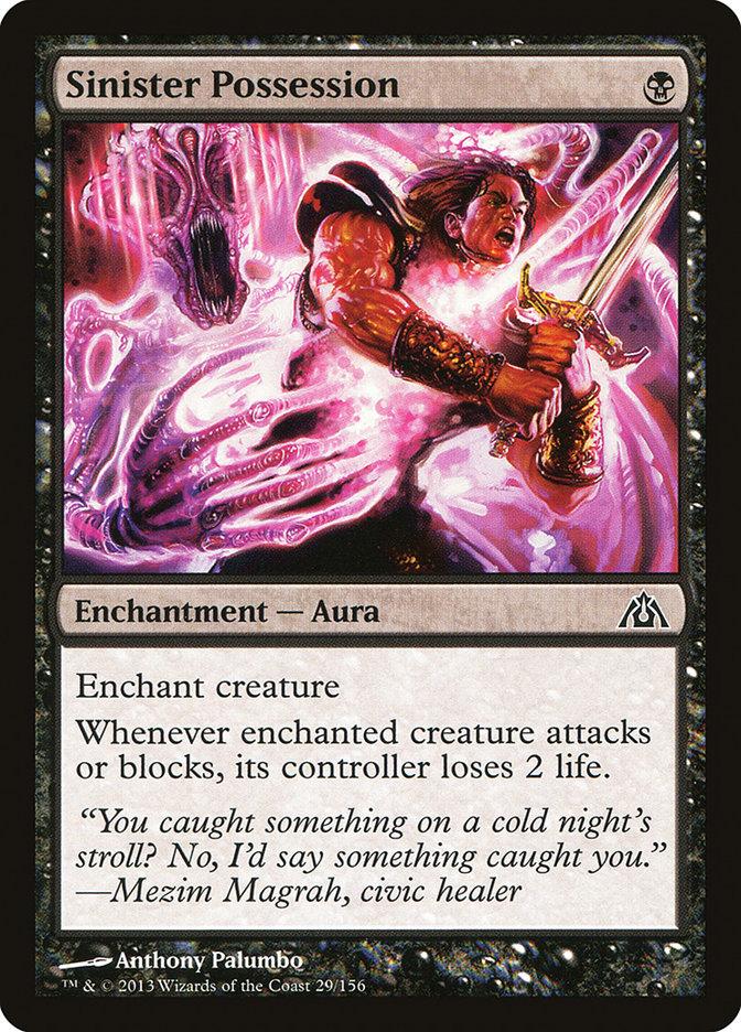 Sinister Possession 4x FOIL DGM MTG Dragon's Maze Common MINT black