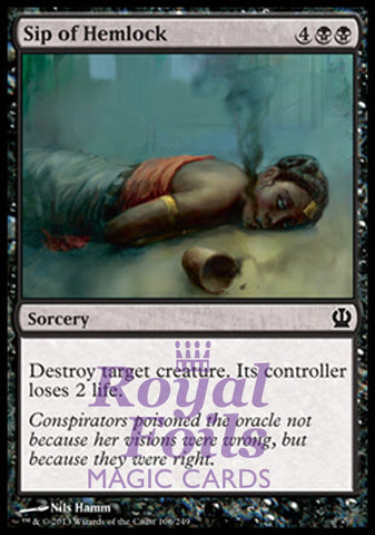 Sip of Hemlock 4x FOIL THS MTG Theros Common MINT black