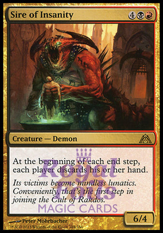 Sire of Insanity 1x FOIL DGM MTG Dragon's Maze Rare MINT black red