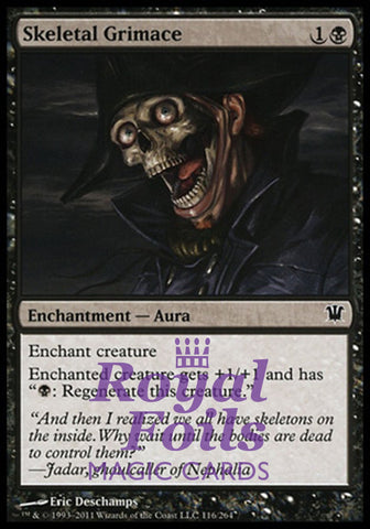 Skeletal Grimace 2x FOIL ISD MTG Innistrad Common MINT black