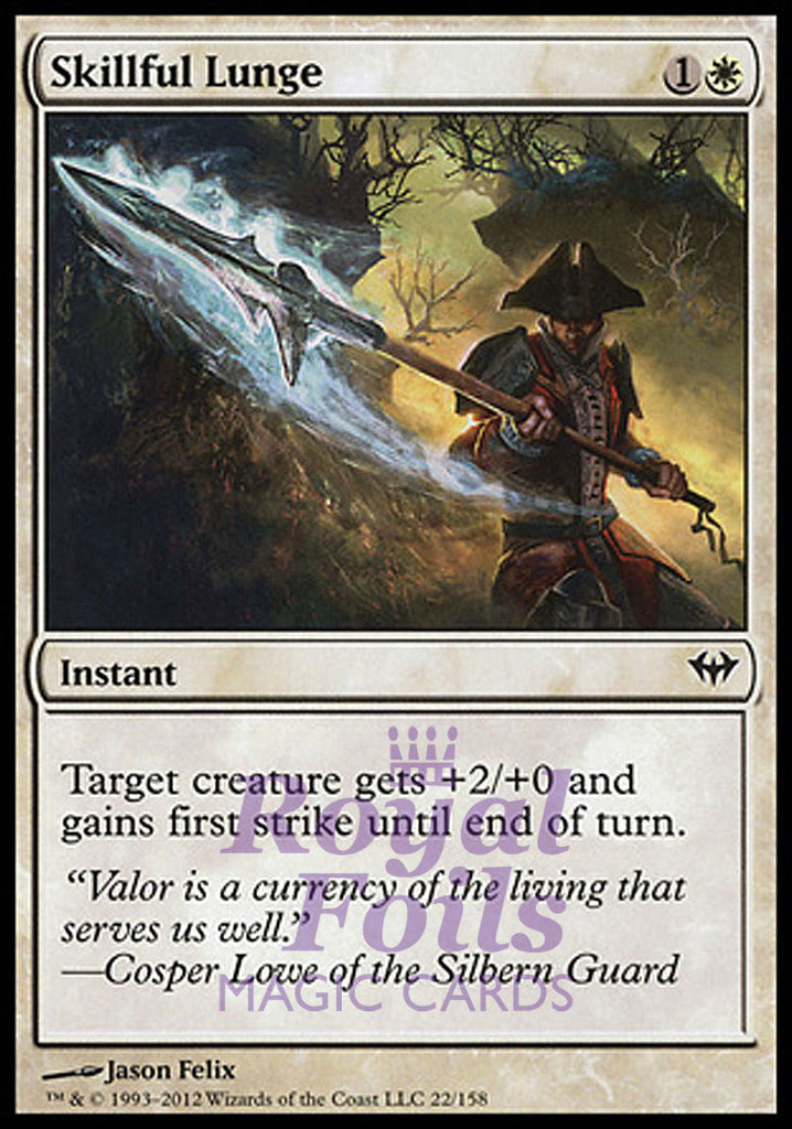 Skillful Lunge 4x FOIL DKA MTG Dark Ascension Common MINT white