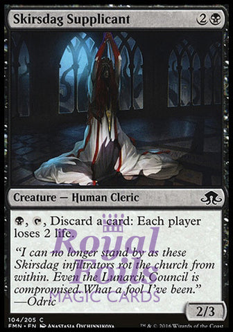 Skirsdag Supplicant 4x FOIL EMN MTG Eldritch Moon Common MINT black