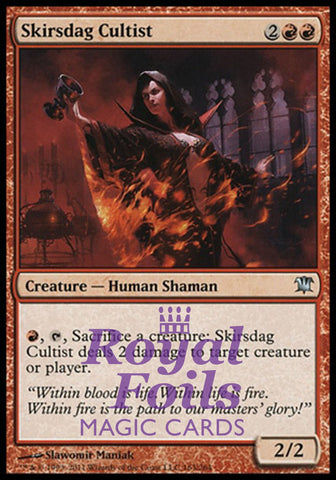 Skirsdag Cultist 4x FOIL ISD MTG Innistrad Uncommon NM red