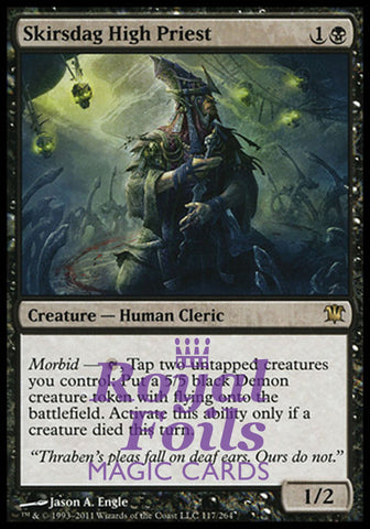 Skirsdag High Priest 2x FOIL ISD MTG Innistrad Rare MINT black