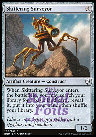 Skittering Surveyor 4x FOIL DOM MTG Dominaria Common MINT artifact