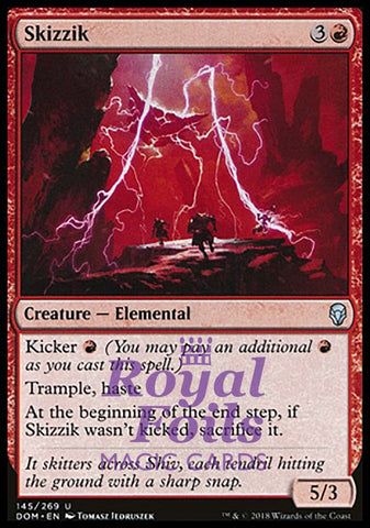 Skizzik 2x FOIL DOM MTG Dominaria Uncommon MINT red