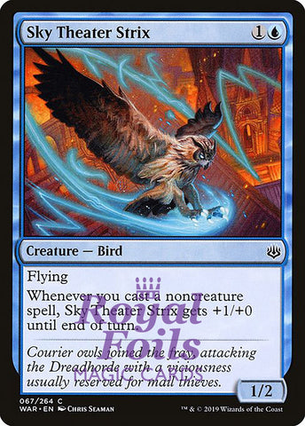 Sky Theater Strix 3x FOIL WAR MTG War of the Spark Common MINT blue