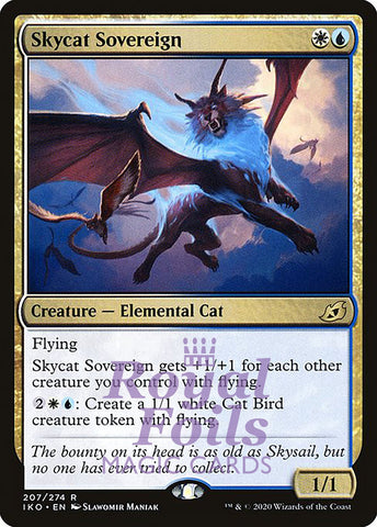 **1x FOIL Skycat Sovereign** IKO MTG Ikoria Rare MINT white blue