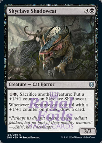 Skyclave Shadowcat 4x FOIL ZNR MTG Zendikar Rising Uncommon MINT black
