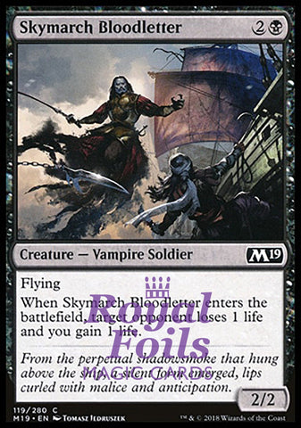 Skymarch Bloodletter 4x FOIL M19 MTG Core Set 2019 Common MINT black