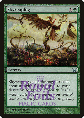 Skyreaping 2x FOIL BNG MTG Born of the Gods Uncommon MINT green
