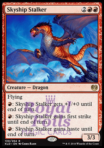 **2x FOIL Skyship Stalker** KLD MTG Kaladesh Rare MINT red